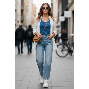 Майка женская №821 кулирка (р-ры: 50) синий