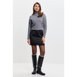 Юбка женская М-16 армани шёлк (р-ры: 42-52) черный