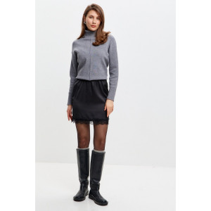 Юбка женская М-16 армани шёлк (р-ры: 42-52) черный