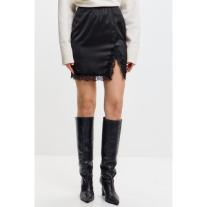 Юбка женская М-17 армани шёлк (р-ры: 42-52) черный