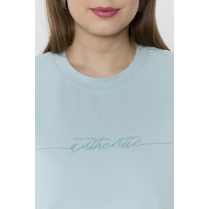 Футболка женская "Дельта" кулирка с лайкрой (р-ры: 46-60) ментоловый