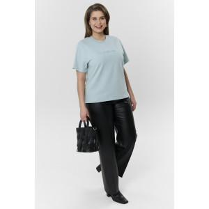 Футболка женская "Дельта" кулирка с лайкрой (р-ры: 46-60) ментоловый