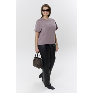 Футболка женская "Дельта" кулирка с лайкрой (р-ры: 46-60) какао