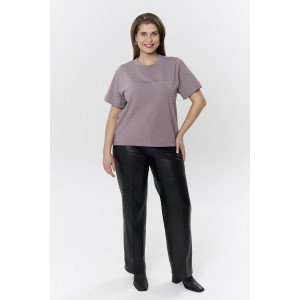 Футболка женская "Дельта" кулирка с лайкрой (р-ры: 46-60) какао