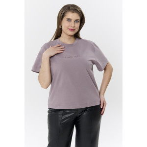 Футболка женская "Дельта" кулирка с лайкрой (р-ры: 46-60) какао