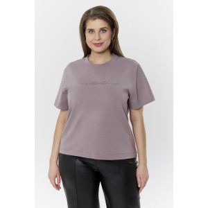 Футболка женская "Дельта" кулирка с лайкрой (р-ры: 46-60) какао