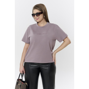 Футболка женская "Дельта" кулирка с лайкрой (р-ры: 46-60) какао