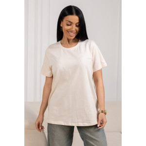 Футболка женская 1905/4 кулирка с лайкрой (р-ры: 48-62) молочный