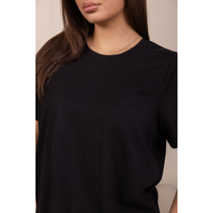 Футболка женская 1905/1 кулирка с лайкрой (р-ры: 48-62) черный