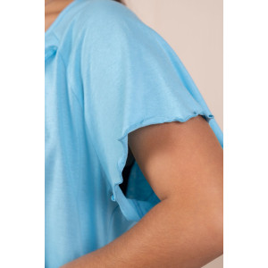 Сорочка женская 2163 кулирка (р-ры: 48-62) голубой