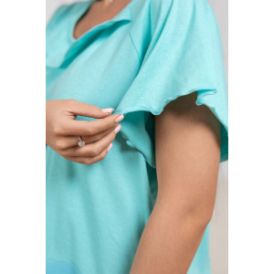 Сорочка женская 2163/2 кулирка (р-ры: 48-62) бирюза