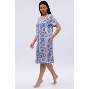 Халат женский "Рената" кулирка (р-ры: 50-60) бабл