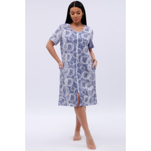 Халат женский "Рената" кулирка (р-ры: 50-60) бабл