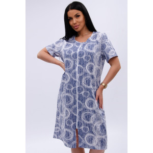 Халат женский "Рената" кулирка (р-ры: 50-60) бабл