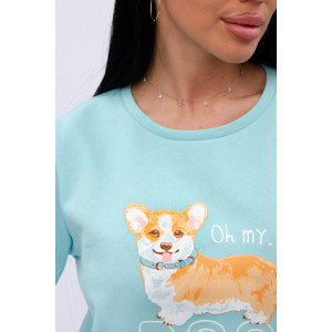 Пижама женская "Виктория" футер 2-х нитка с начёсом (р-ры: 44-54)