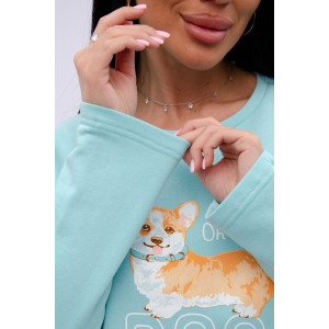 Пижама женская "Виктория" футер 2-х нитка с начёсом (р-ры: 44-54)