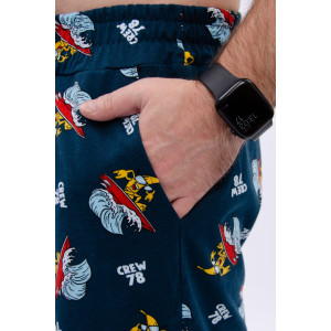 Костюм двойка мужской "Бриони 2" кулирка (р-ры: 48-58) банан на синем