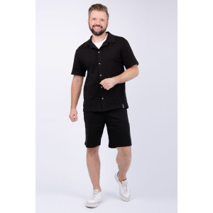 Костюм двойка мужской "Бриони" кулирка (р-ры: 48-58) черный