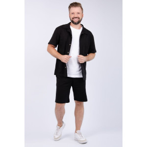 Костюм двойка мужской "Бриони" кулирка (р-ры: 48-58) черный