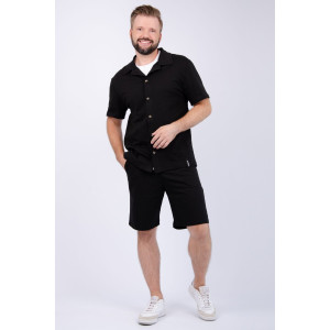 Костюм двойка мужской "Бриони" кулирка (р-ры: 48-58) черный