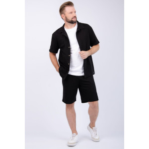 Костюм двойка мужской "Бриони" кулирка (р-ры: 48-58) черный