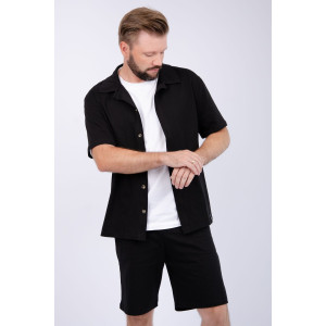 Костюм двойка мужской "Бриони" кулирка (р-ры: 48-58) черный