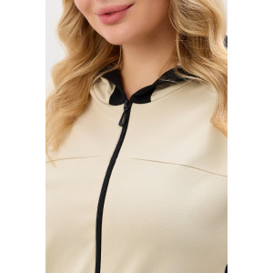 Костюм двойка женский №2146/3 футер 2-х нитка (р-ры: 48-58) молочный