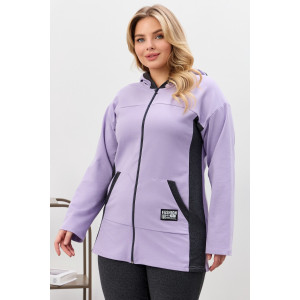 Костюм двойка женский №2146/2 футер 2-х нитка (р-ры: 48-58) сиреневый