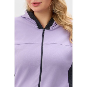 Костюм двойка женский №2146/2 футер 2-х нитка (р-ры: 48-58) сиреневый