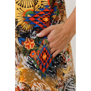 Туника женская №2166/2 кулирка (р-ры: 48-58) желтый