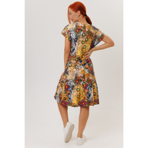 Туника женская №2166/2 кулирка (р-ры: 48-58) желтый