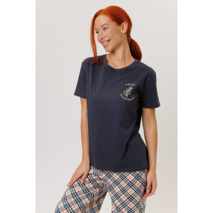 Костюм двойка женский №2260/1 кулирка (р-ры: 46-56) серый