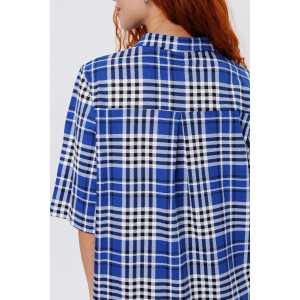 Туника женская №2261/1 кулирка (р-ры: 48-58) синий