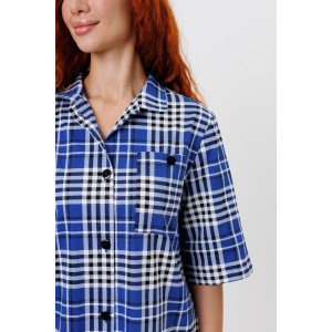 Туника женская №2261/1 кулирка (р-ры: 48-58) синий