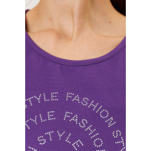 Костюм двойка женский №2150/2 кулирка с лайкрой (р-ры: 48-58) фиолетовый