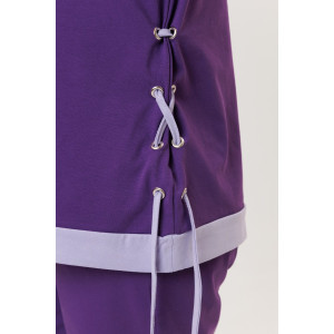 Костюм двойка женский №2150/2 кулирка с лайкрой (р-ры: 48-58) фиолетовый