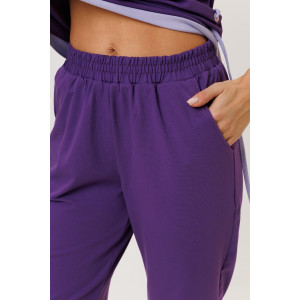 Костюм двойка женский №2150/2 кулирка с лайкрой (р-ры: 48-58) фиолетовый