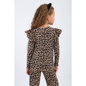 Костюм двойка детский МЛШ "Лео" лапша (р-ры: 104-128) коричневый