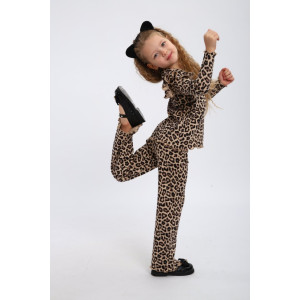 Костюм двойка детский МЛШ "Лео" лапша (р-ры: 104-128) коричневый