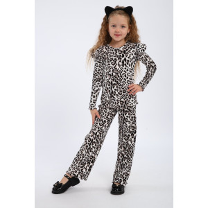 Костюм двойка детский МЛШ "Лео" лапша (р-ры: 104-128) белый