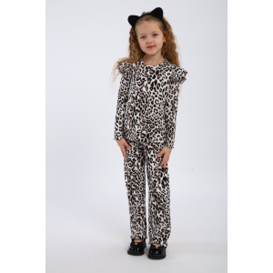 Костюм двойка детский МЛШ "Лео" лапша (р-ры: 104-128) белый