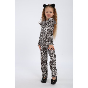 Костюм двойка детский МЛШ "Лео" лапша (р-ры: 104-128) белый