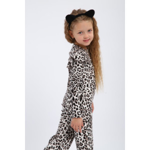 Костюм двойка детский МЛШ "Лео" лапша (р-ры: 104-128) белый