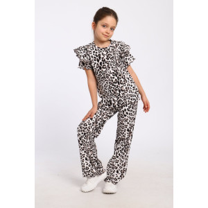 Костюм двойка детский МЛШ "Сабина" лапша (р-ры: 104-128) белый