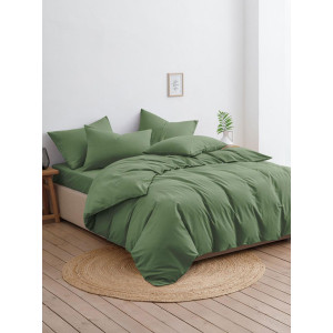 Постельное белье перкаль гладкокрашеный "Зеленый виноград"