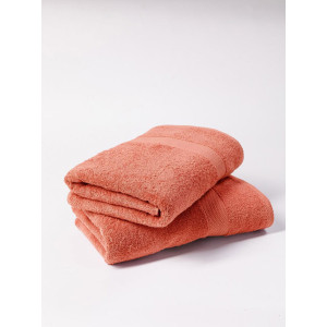 Набор махровых полотенец "Sevil" терракотовый 2 шт.