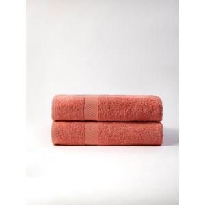 Набор махровых полотенец "Sevil" терракотовый 2 шт.