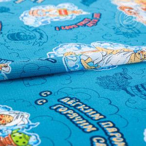 Полотенце банно-пляжное вафельное полотно "Жар да пар" Полотенце банно-пляжное вафельное полотно "Жар да пар"