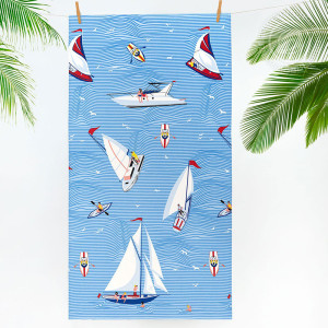 Полотенце банно-пляжное вафельное полотно "Круиз" Полотенце банно-пляжное вафельное полотно "Круиз"