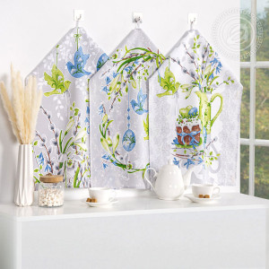 Набор кухонный из 2-х полотенец рогожка "Пасха"